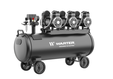 WARTER WC100 PRO 100L Flüsterkompressor Set